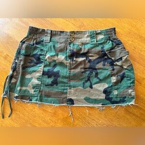Vintage Rothko camouflage/camo mini skirt